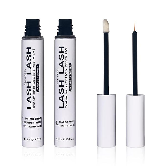 Eyelash Serum With Hyaluronic Acid-Eyebrow And Eyelash Growth Serum, 2 In 1 Instant Lash Lift Serum Without Prostaglandin Grow Eyebrows Fast And Thicker-Day And Night Eyelash Growth Serum (2x4ml)