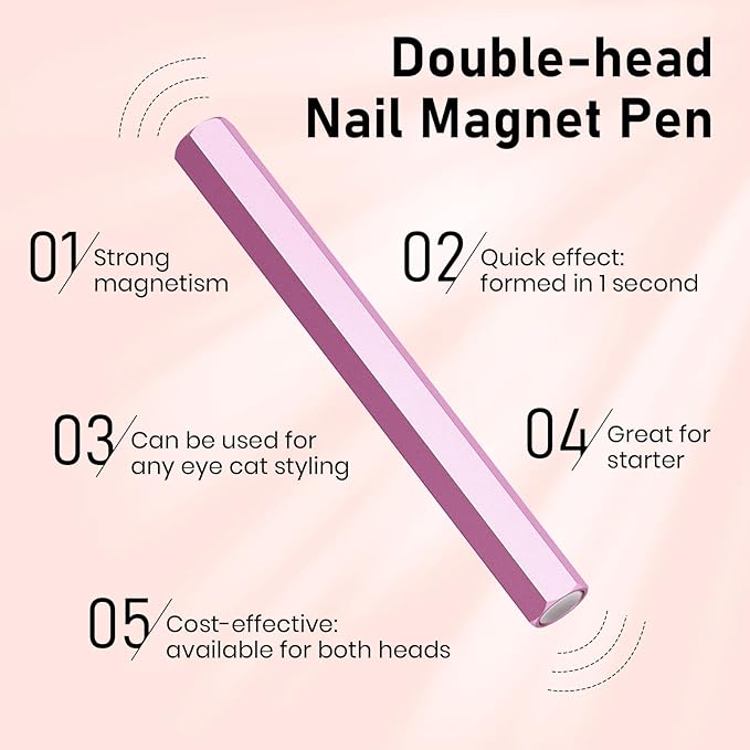 MIZHSE 9D Cat Eye Gel Nail Polish Magnet Nail Tool