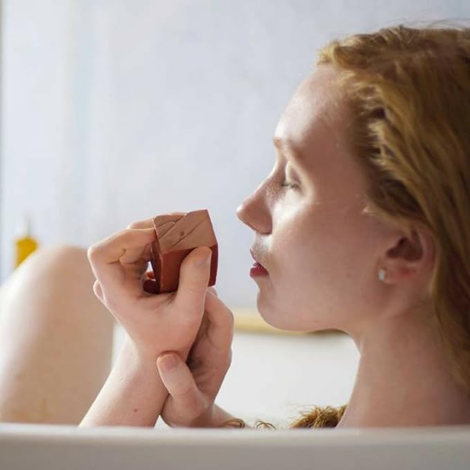 Osmia Skincare - Natural Rose Clay Facial Soap Bar | Coconut Milk, Jojoba Oil, Mango Butter | Soothe, Plump, Soften | Clean Beauty For Healthy Skin (2.25 oz | 64 g)