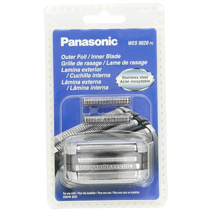 Panasonic Shaver Replacement Outer Foil and Inner Blade Set WES9020PC, Compatible with ARC4 4-Blade Shaver ES8243AA