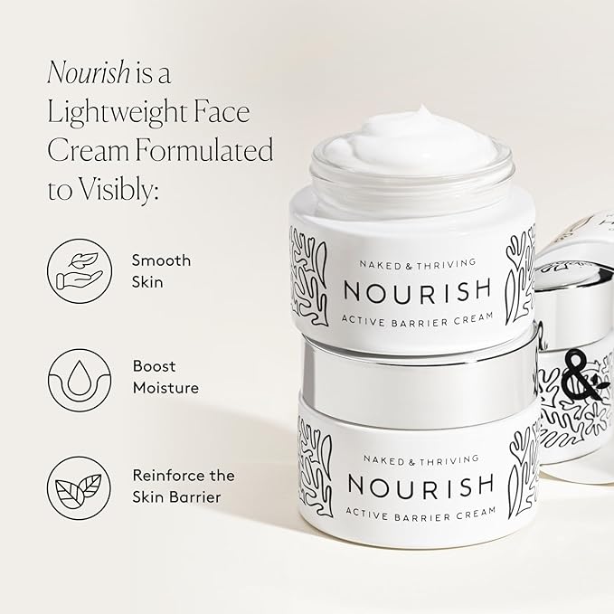 Naked & Thriving Nourish Active Barrier Cream I Naturally-Derived, Plant Based | Formulated to help nourish skin with essential nutrients and antioxidants