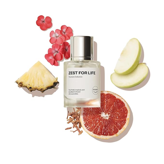 Dossier - ZEST FOR LIFE - Eau de Parfum - Perfume Luxury - Paraben-Free - Vegan - For Men - Fragrance 1.7 Fl oz (Spray 50ml)