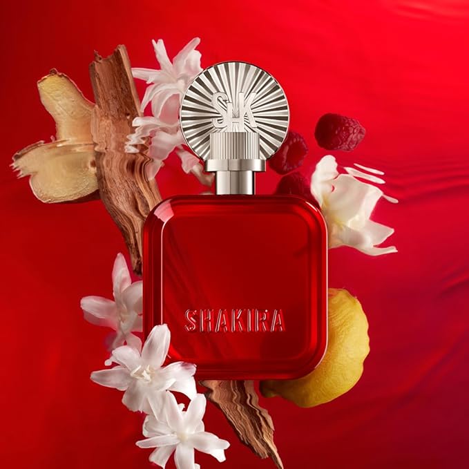 Shakira Perfumes - ROJO Eau de Parfum For Women - Long Lasting - Powerful, Sensual and Charming Scent - Floral, Spicy and Amber Notes - Ideal for Day Wear - 1.7 Fl. Oz