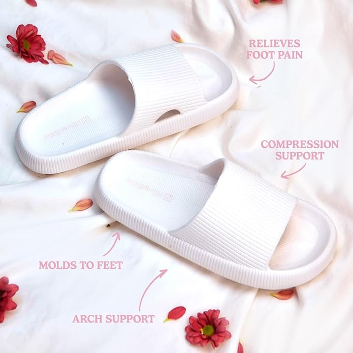 Pillow Slides for Women and Men | The Official Ergonomic Slippers | Plantar Fasciitis | Foot Pain Relief | Comfy and Versatile | Lightweight