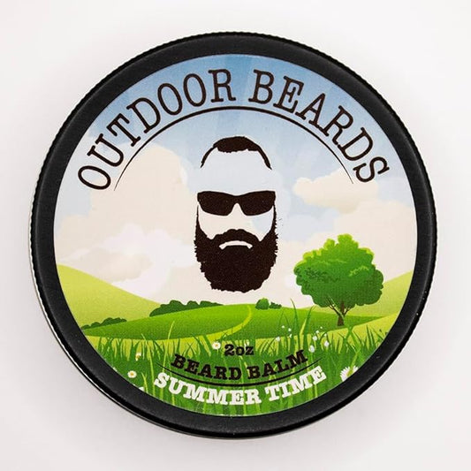 Beard Balm | 2 oz Cleansing Balm for Beards Short or Long | Beard Conditioner for Men | Essential Moisturizer for Every Man's Beard | Leave Hair and Skin Healthy (Summertime)