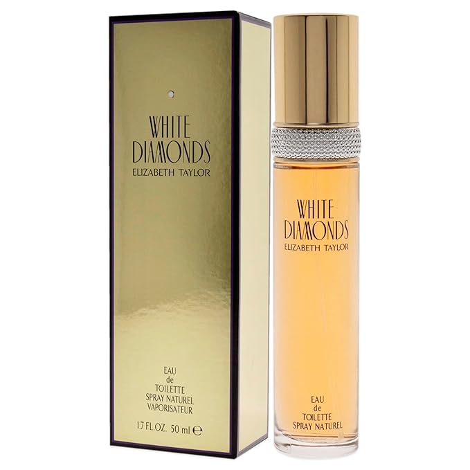 Elizabeth Taylor Women's Perfume, White Diamonds, Eau De Toilette EDT Spray, 1.7 Fl Oz