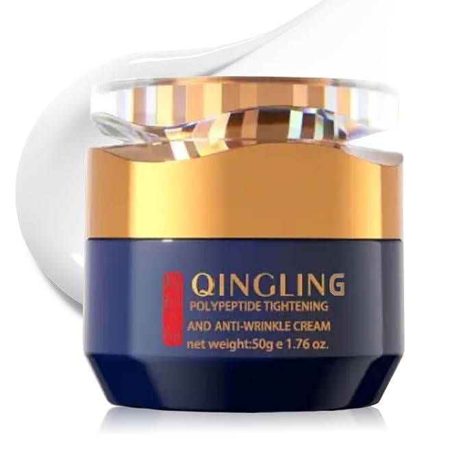 Qingling Crema Para Arrugas, Qingling Face Cream, Qingling Wrinkle Removal Cream, Polypeptide Tightening and Anti Wrinkle Cream, Anti Aging Moisturizer for Firming Face (1pcs)