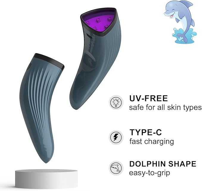 LED Acne Foe - Acne Spot Pimple Zit Treatment Device Red and Blue Light Therapy for Face, Facial Aesthetic Device, Blue