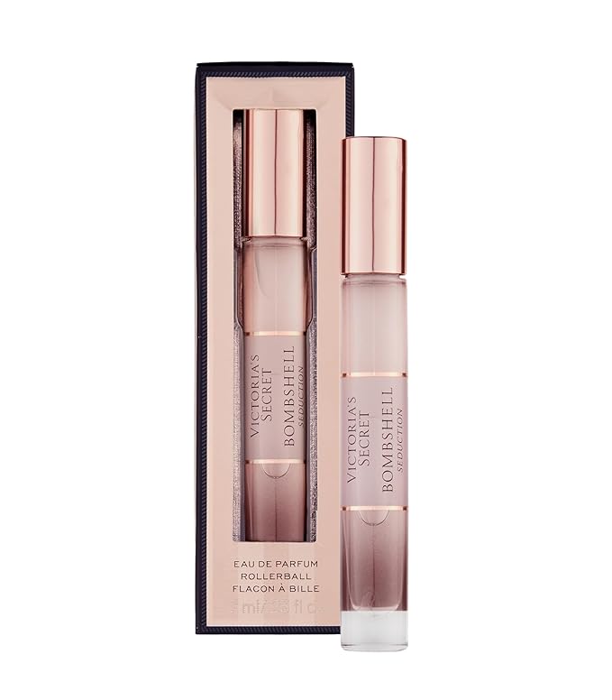 Victoria's Secret Bombshell Seduction Eau de Parfum Rollerball, Notes of White Peony, Sage & Velvet Musk Travel Size Mini Perfumes for Women (0.23 oz)