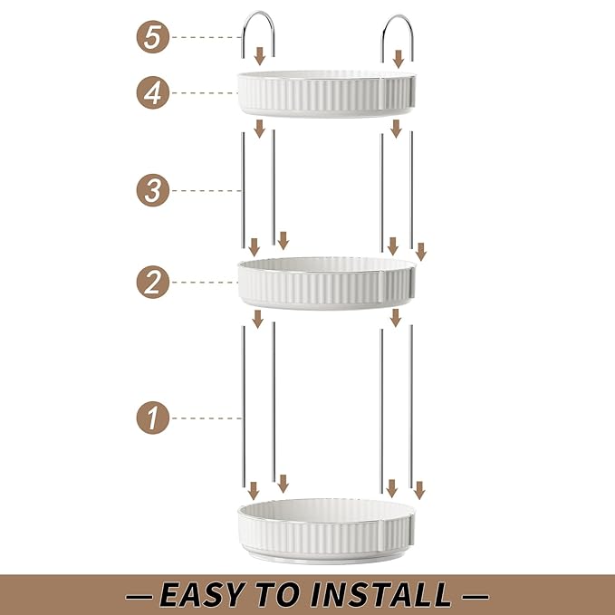 Rotating Makeup Organizer for Vanity,3 Tier High-Capacity Skincare Clear Make Up Storage Perfume Organizers Cosmetic Dresser Organizer Countertop 360 Spinning