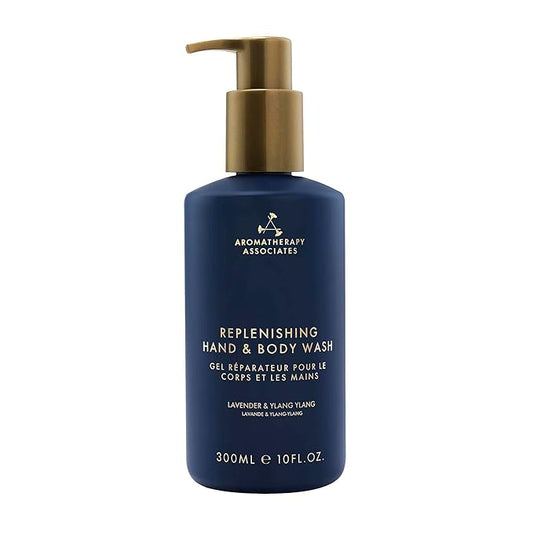 Aromatherapy Associates Balance Replenishing Hand and Body Wash Skin Care, Fresh Moisturizing Liquid Hand Soap Dispenser with Hand Pump, 10 fl. oz.