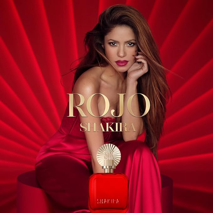 Shakira Perfumes - ROJO Eau de Parfum For Women - Long Lasting - Powerful, Sensual and Charming Scent - Floral, Spicy and Amber Notes - Ideal for Day Wear - 1.7 Fl. Oz