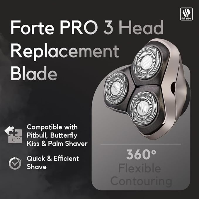 Skull Shaver Forte PRO 3 Head Replacement Blade | Electric Shaver Replacement Heads