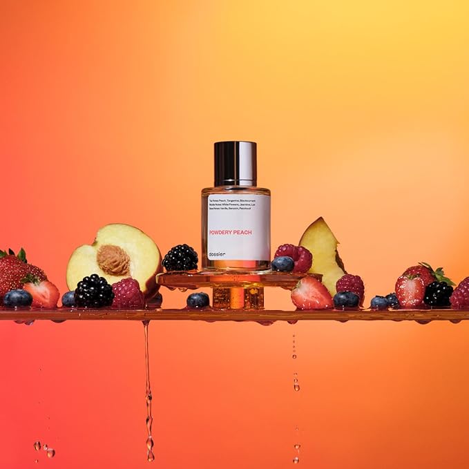 Dossier - Powdery Peach - Eau de Parfum - Inspired by J.Choo I Want Choo - Perfume Luxury - Pure Infused - Paraben-Free - Vegan - For Women - Fragrance 1.7 Fl oz (Spray 50ml)