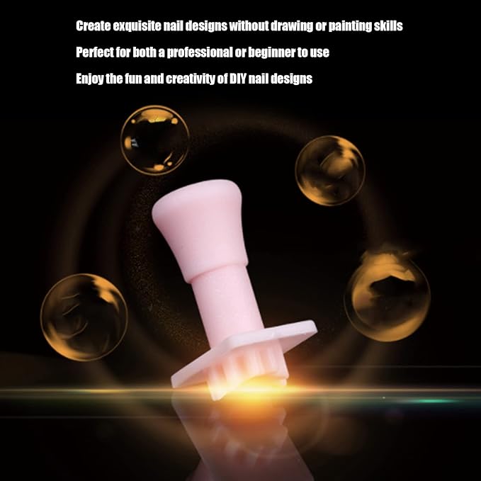 192pcs 3D Nail Art Stamper, Clear Lines Manicure Stamping Tools Different Patterns Stamper for Nail Salon DIY