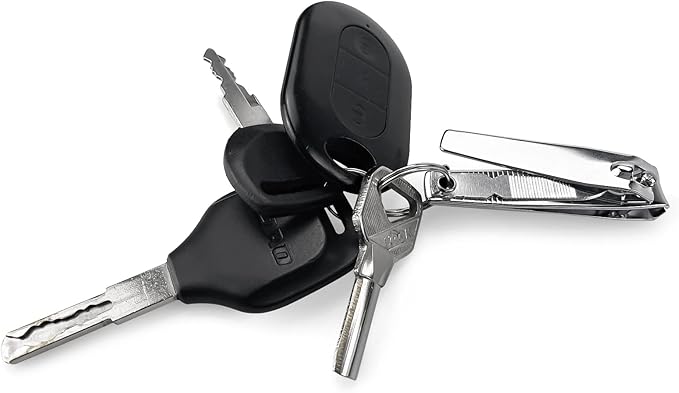 Thickened Stainless Steel Nail Clippers with Nail File, Nail Clippers Bulk,Bulk Nail Clippers for Homeless Individually Wrapped, for Homeless,Shelter, Air Bnb, Hotel 2.3inches (50 PCS)