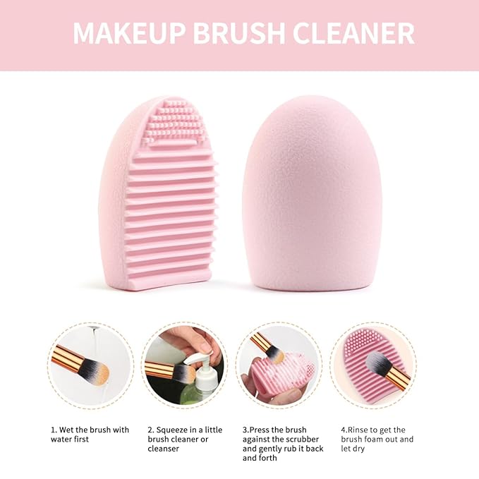 MAANGE Makeup Brushes 54 Pcs Makeup Tool Set, Multi-functional Makeup Kit Premium Synthetic Brush Make up Brushes Set for Women Girl (Pink, 54 Pcs)