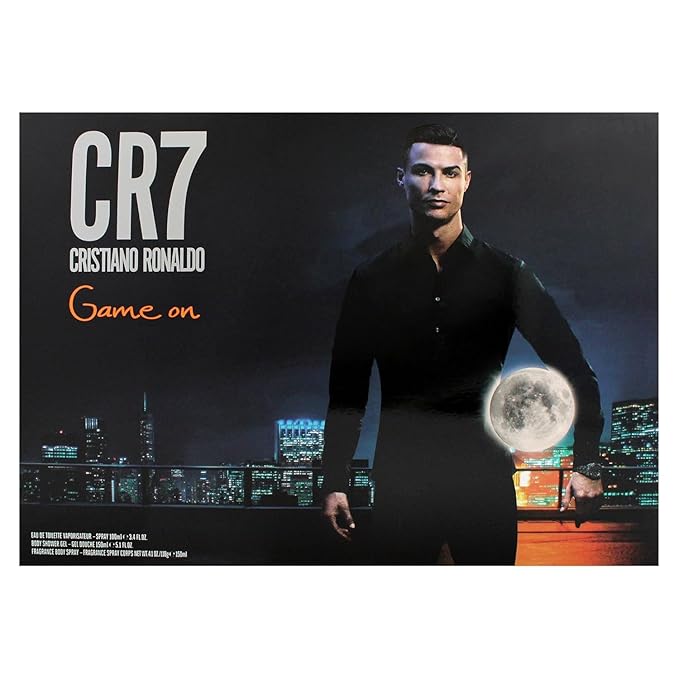 Cristiano Ronaldo Game On for Men - 3 Pc Gift Set 3.4oz EDT Spray, 5.1oz Shower Gel, 4.1oz Body Spray