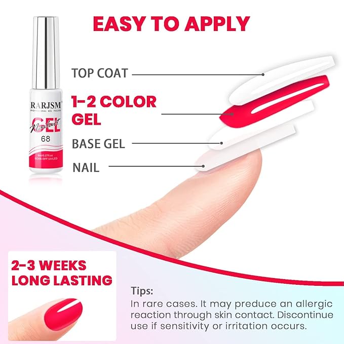 RARJSM Gel Liner Nail Art, Cotton Candy Collection Painting Polish Set Wire Drawing Gel for Nail Adesign