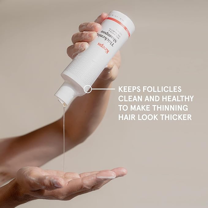 Keeps Hair Regrowth Shampoo & Conditioner Set for Fuller, Thicker Looking Hair - Thinning & Regrowth Haircare Products for Men - DHT Blocker - Infused with Biotin, Caffeine, & Saw Palmetto