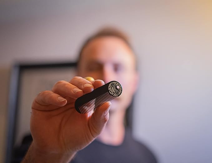 Death Grip Extra Strong Mustache Wax, Night Fury Mustache Wax Remover Oil, and Comb Set