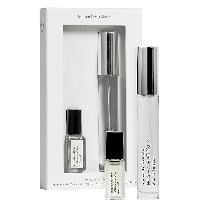 Maison Louis Marie - No.13 Nouvelle Vague 2-Piece Mini Travel Set | Luxury Clean Beauty + Non-Toxic Fragrance (3 mL roll-on oil; 10 mL spray)