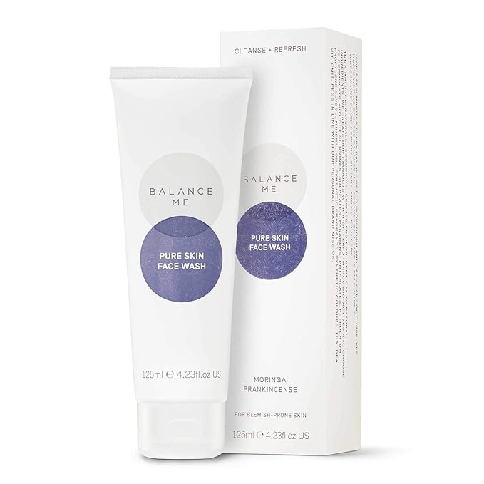 Balance Me Soothe + Clear Duo - Congested Skin Serum & Pure Skin Face Wash - Vegan & Cruelty-Free - For Blemish-Prone Skin