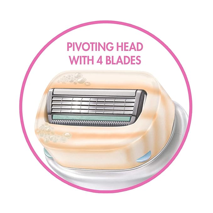 Schick Intuition Razors Variety Pack - 1 Razor Handle & 4 Blades Refill | Shaving Kit for Beginners, Gift Set, and Razor Starter Kit