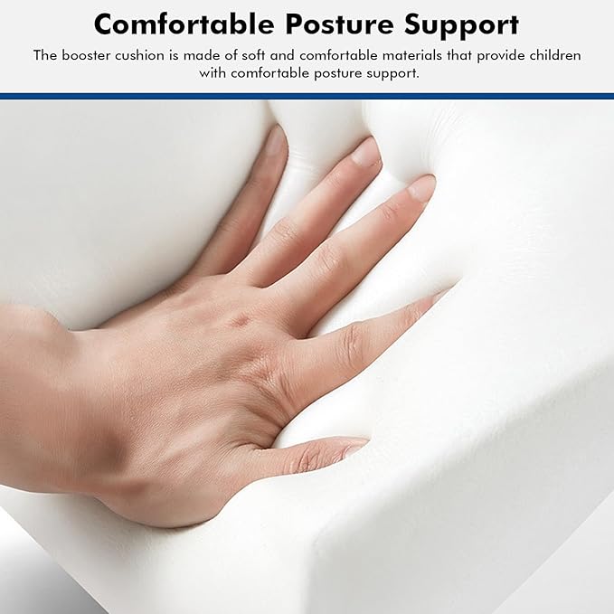 Salon Booster Seat for Kids, Children Hair Styling Seat Cushion PU Leather Barber Beauty Salon Equipment, Booster Seat for Kitchen Chair, Black