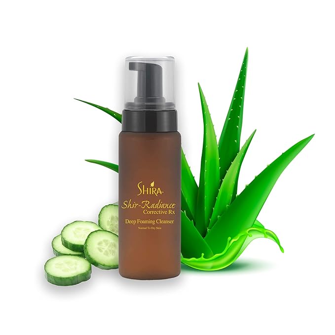 Shir-Radiance Corrective RX Deep Foaming Cleansing Face Wash For Balanced Skin PH, Skin Brighting, Deep Pore Cleansing for Normal to Dry Skin (200ml)