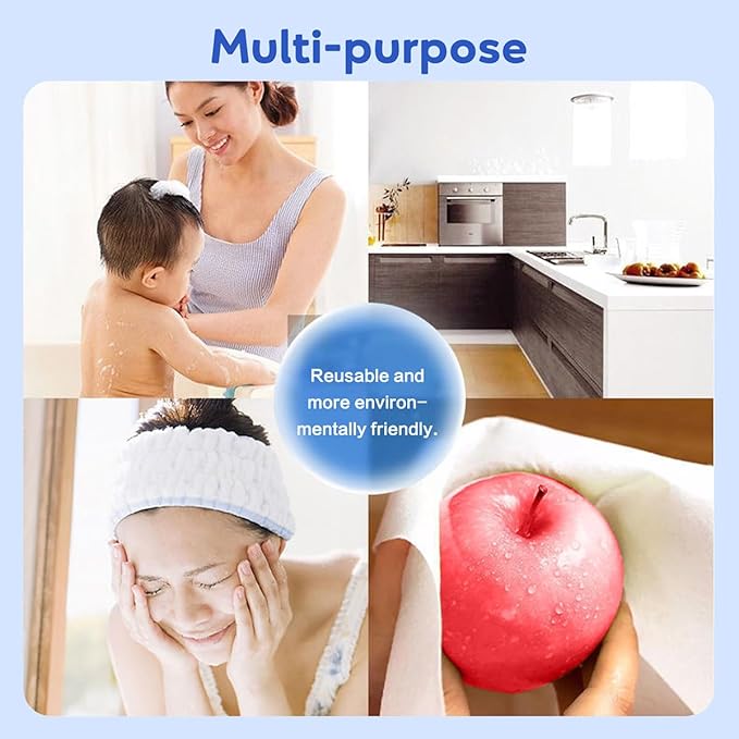 Disposable Face Towels, Cotton Makeup Remover Dry Wipes for Facial Cleansing, Facial Cloths Towelettes, Soft Face Towels for Skin Care, Facial Tissue for Travel 300 Count