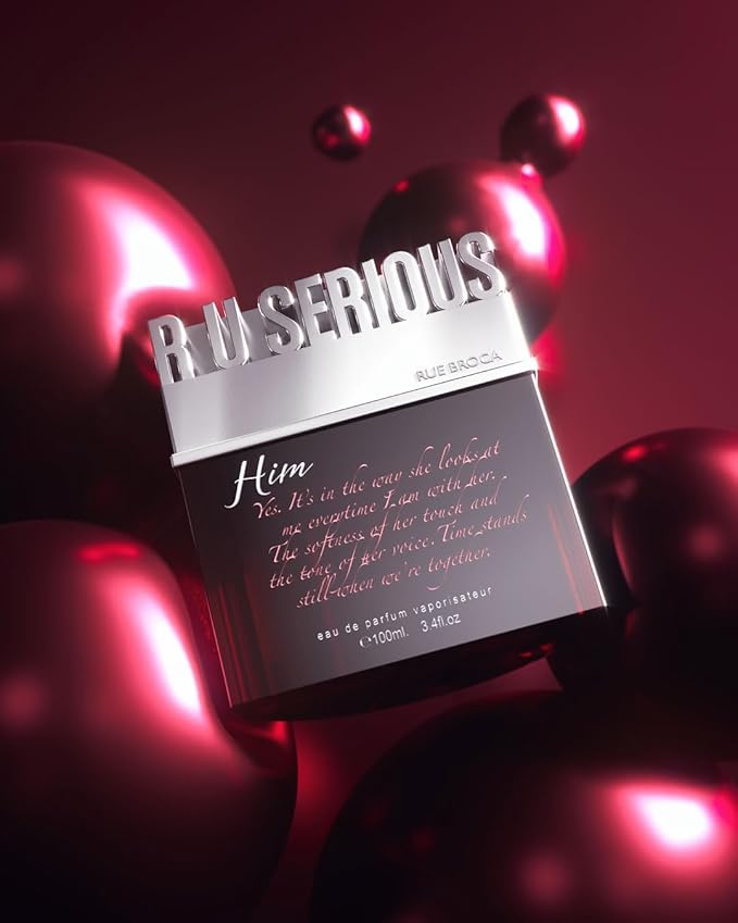 R U Serious Him Eau de Parfum Spray For Men, 3.4 Fl. Oz – Aromatic, Fresh, and Sensual Masculine Fragrance