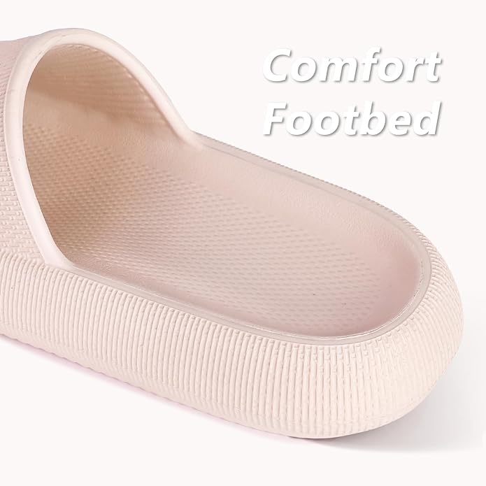 Menore Slippers for Women and Men Quick Drying, Parent-Child EVA Open Toe Soft Slippers, Non-Slip Soft Shower Spa Bath Pool Gym Beach House Sandals for Indoor & Outdoor