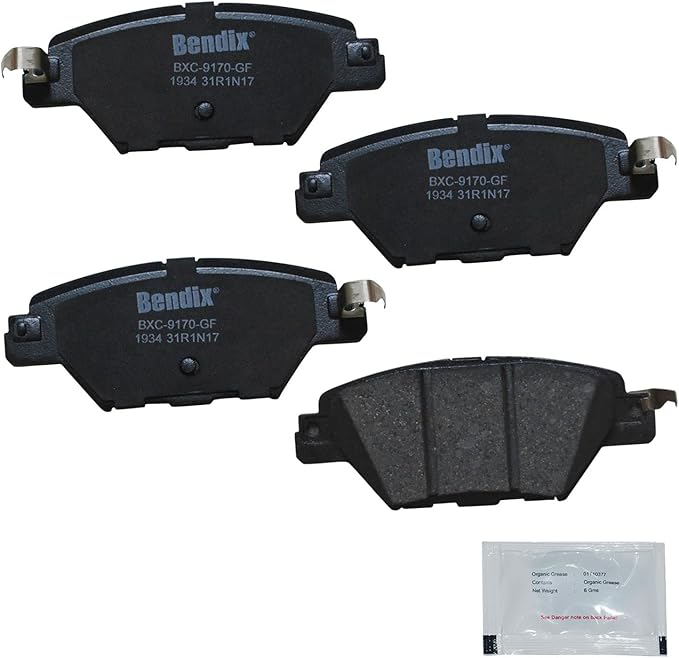 Bendix Priority1 CFC1934 Ceramic Rear Brake Pads for Mazda CX-9 2023-2016