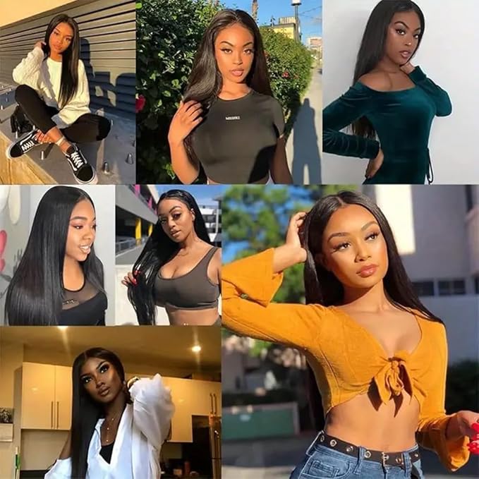 Bundles Human Hair Straight Human Hair Bundles 20 Inch 1 Bundles 10A Brazilian 100% Unprocessed Virgin Human Hair Wet and Wavy Double Weft Straight Human Hair Bundles Natural Color