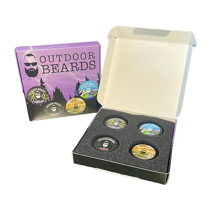 Beard Balm | 2 oz Cleansing Balm for Beards Short or Long | Beard Conditioner for Men | Essential Moisturizer for Every Man's Beard | Leave Hair and Skin Healthy (Sample Pack 1)