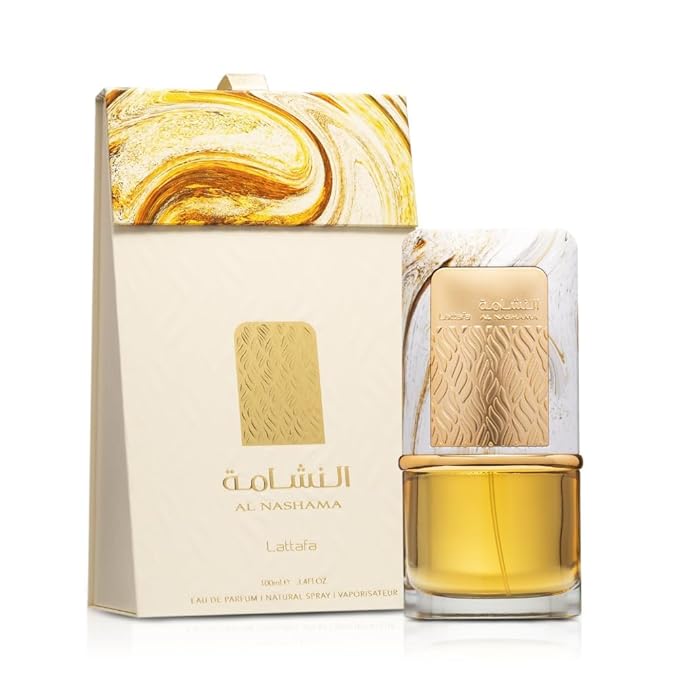 Lattafa Al Nashama Eau de Parfum Spray for Unisex, 3.4 Ounce