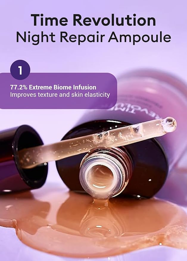 MISSHA Time Revolution Night Repair 5X Gift Set Night Repair Ampoule and Cream 5X, The First Essence 5X for Youthful, Glowing Skin, Mother's Day Gifts