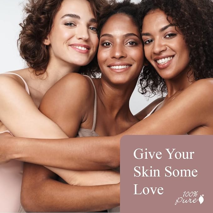 100% PURE Powder Foundation Matte Finish Face Makeup - Oil Absorbing Pressed Poreless Concealer - Vegan Fruit Pigmented Toffee Color (Tan Shade w/Neutral Undertones) - 0.32 Oz