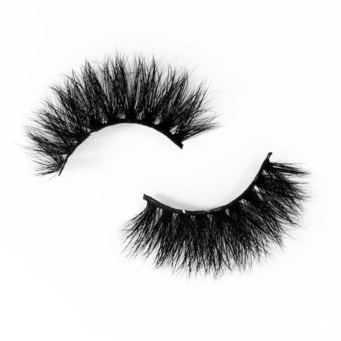 3D Mink Lashes | Luxury Real Mink Eyelashes Cruelty-Free False Lashes Reusable, Maximum Volume 18mm-25mm Wispy and Fluffy Real Mink Lashes (Bella Donna)
