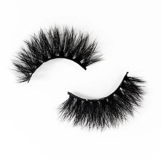3D Mink Lashes | Luxury Real Mink Eyelashes Cruelty-Free False Lashes Reusable, Maximum Volume 18mm-25mm Wispy and Fluffy Real Mink Lashes (Bella Donna)