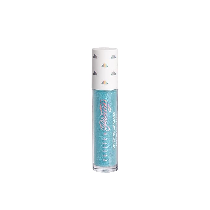 Petite 'N Pretty Cloud Mine Lip Gloss & Rollerball Perfume Gift Set - Makeup for Kids, Tweens, Teens - Light Shimmer & Sweet Scent, Made in the USA