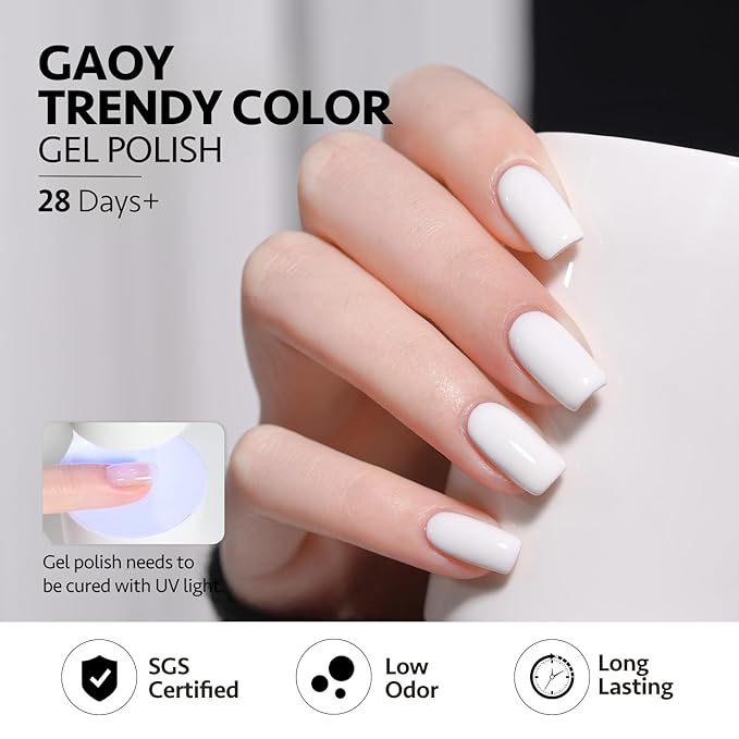 GAOY 23 Pcs Gel Nail Polish Kit, Red Blue Green Jelly Colors All Seasons Set with Glossy & Matte Top Coat and Base Coat for Nail Art Home DIY Gel Kit