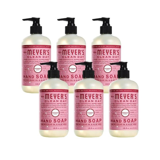 Mrs. Meyer's Liquid Hand Soap Peppermint, 12.5 Fl Oz. (Pack of 6)