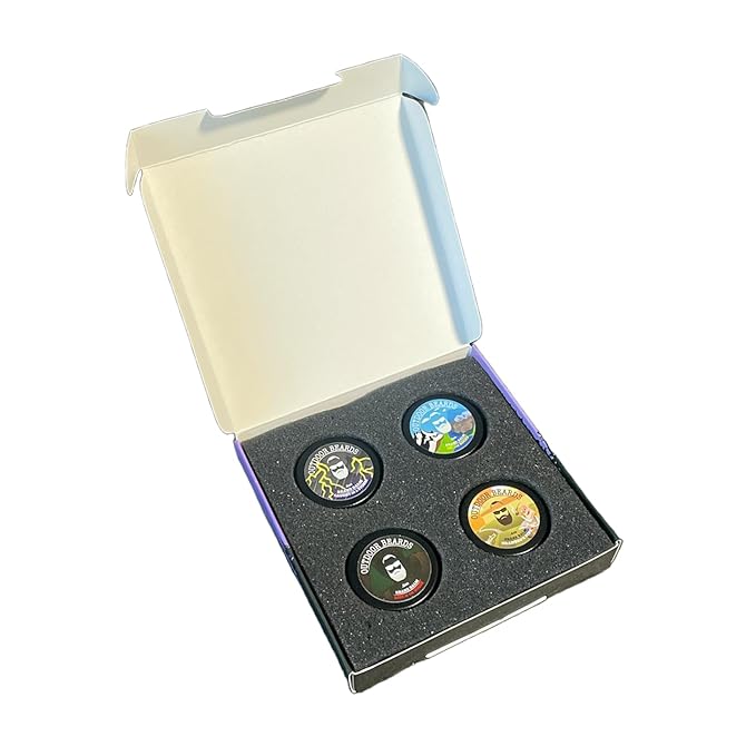 Beard Balm | 2 oz Cleansing Balm for Beards Short or Long | Beard Conditioner for Men | Essential Moisturizer for Every Man's Beard | Leave Hair and Skin Healthy (Sample Pack 1)