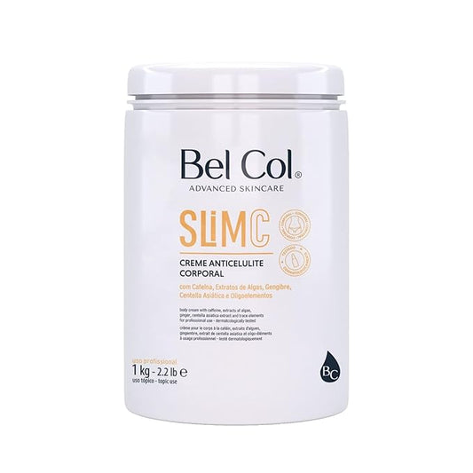 Bel Col Slim C Cellulite Treatment Lotion - Enhance Skin Tone and Texture with Advanced Formula (Caffeine, Ginger and Centella Asiatica) - 0.44 lb