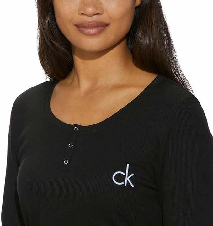 Calvin Klein Womens 2 Piece Fleece Pajama Set