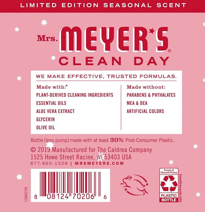 Mrs. Meyer's Liquid Hand Soap Peppermint, 12.5 Fl Oz. (Pack of 6)