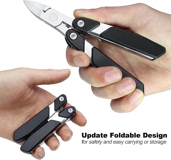 Nail Clippers for Thick & Ingrown Toenails,Portable Folding Design Heavy Duty Toenail Clippers,Powerful and Easy Use for Men Seniors