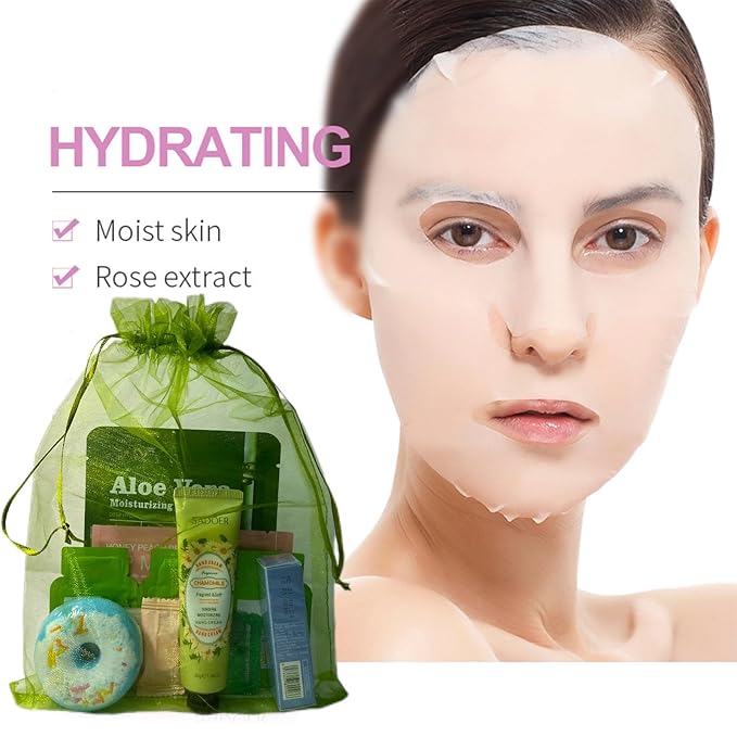 130 Pcs Spa Party Supplies Slumber Party Organza Bags Spa Party Favors Spa Sleepover Kit Birthday For Most Skin Type At Home Spa Kit